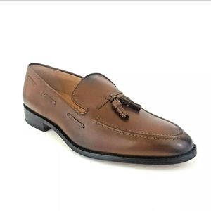 3DM LIFESTYLE Slip-On Leather Loafers Brown 10